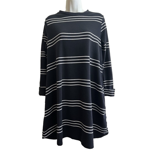 Mud Pie Dresses & Skirts - Mudpie Dress Medium Fashion Casual Business Black White Striped Women Clothing